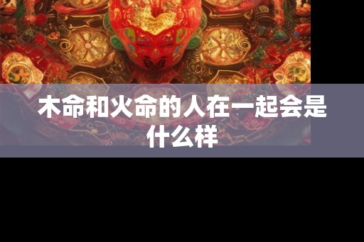 木命和火命的人在一起会是什么样