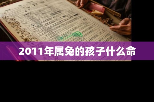 2011年属兔的孩子什么命