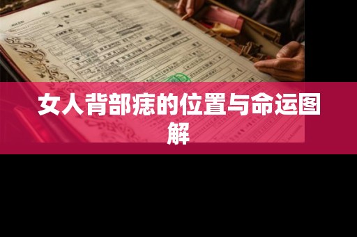 女人背部痣的位置与命运图解