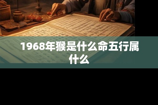 1968年猴是什么命五行属什么