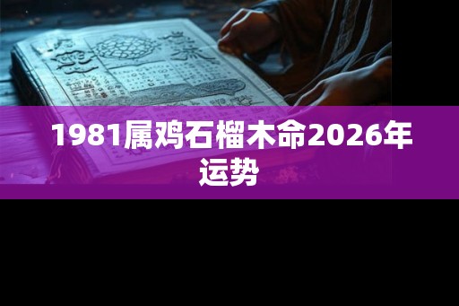 1981属鸡石榴木命2026年运势
