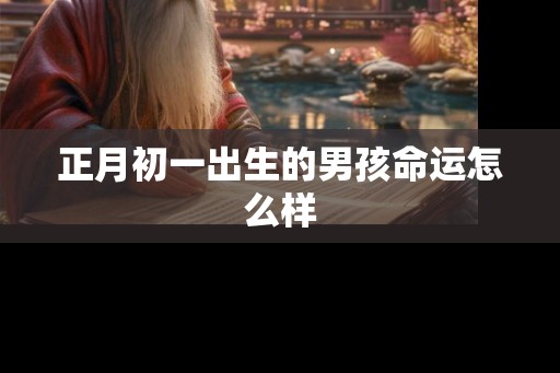 正月初一出生的男孩命运怎么样