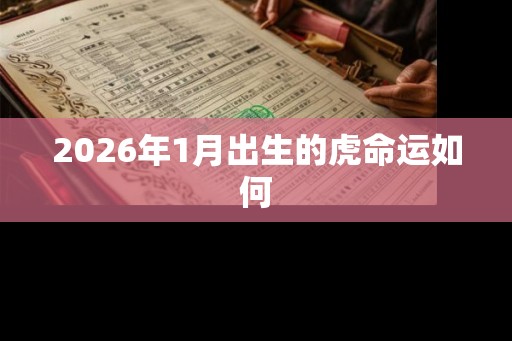 2026年1月出生的虎命运如何
