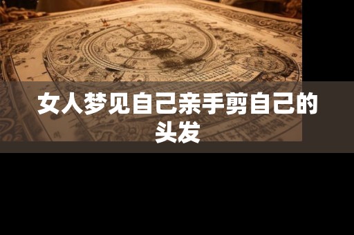 女人梦见自己亲手剪自己的头发