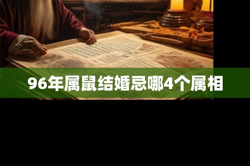 96年属鼠结婚忌哪4个属相