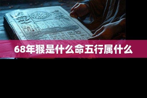 68年猴是什么命五行属什么