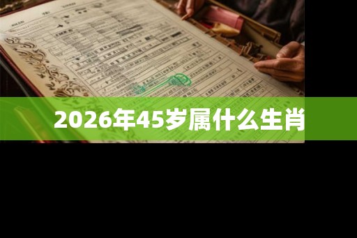 2026年45岁属什么生肖