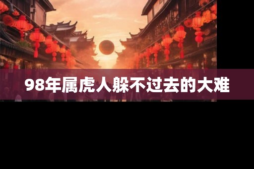98年属虎人躲不过去的大难