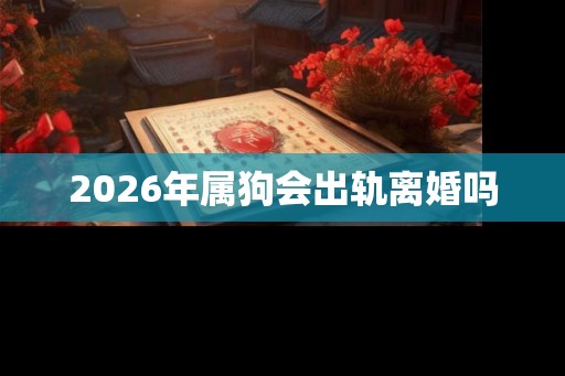 2026年属狗会出轨离婚吗