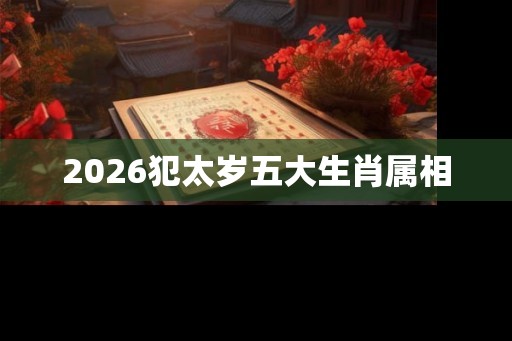2026犯太岁五大生肖属相