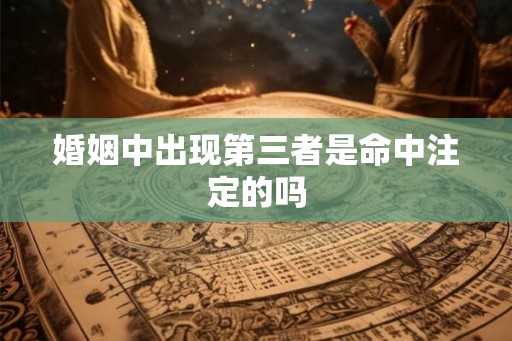 婚姻中出现第三者是命中注定的吗