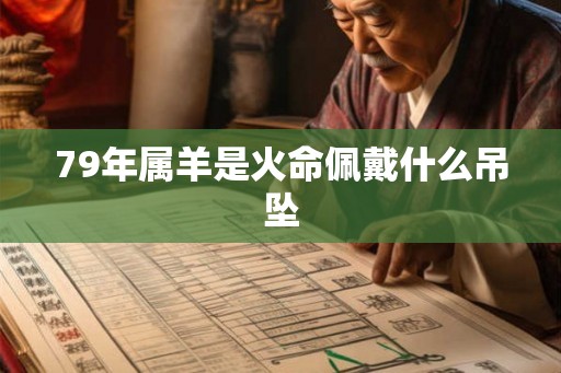 79年属羊是火命佩戴什么吊坠