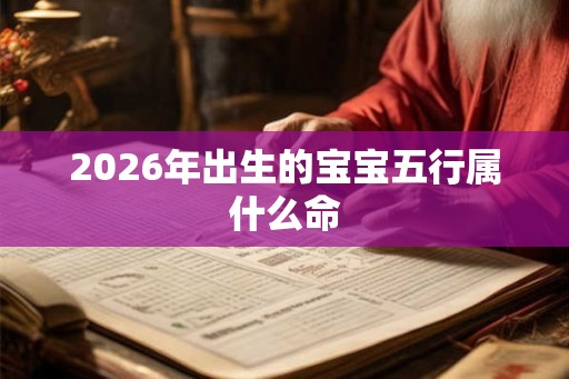 2026年出生的宝宝五行属什么命