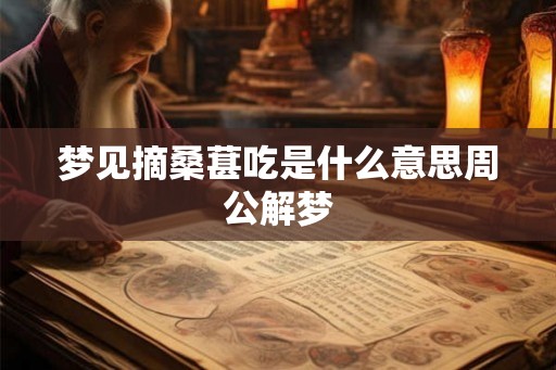 梦见摘桑葚吃是什么意思周公解梦