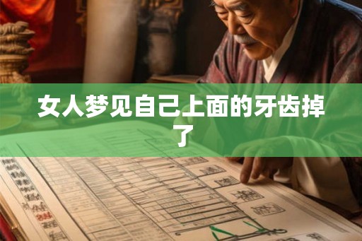 女人梦见自己上面的牙齿掉了