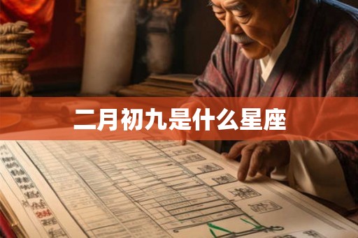 二月初九是什么星座
