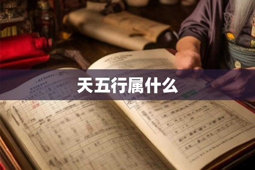 天五行属什么