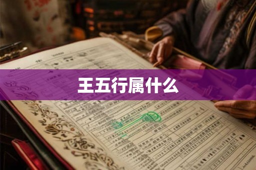 王五行属什么