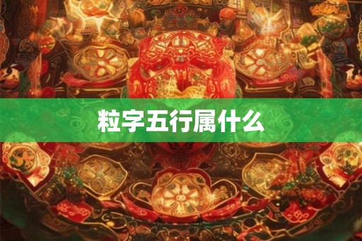 粒字五行属什么 粒字五行属什么