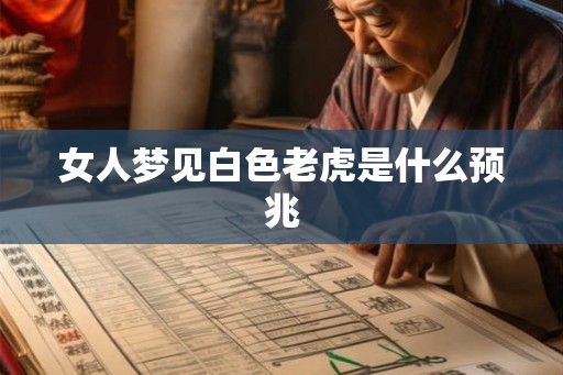 女人梦见白色老虎是什么预兆