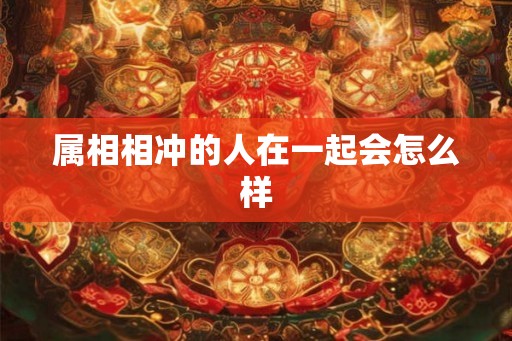 属相相冲的人在一起会怎么样