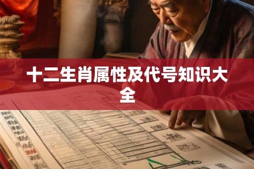 十二生肖属性及代号知识大全