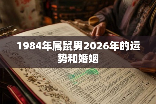 1984年属鼠男2026年的运势和婚姻