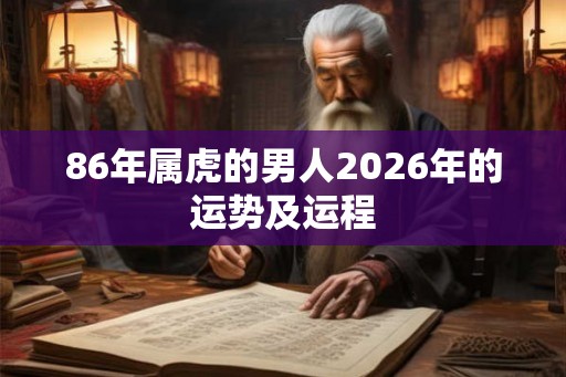 86年属虎的男人2026年的运势及运程 86年属虎的男人2026年的运势及运程