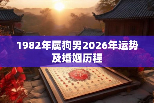 1982年属狗男2026年运势及婚姻历程