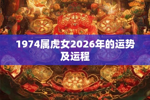 1974属虎女2026年的运势及运程 1974属虎女2026年的运势及运程