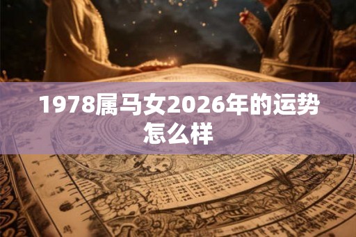 1978属马女2026年的运势怎么样