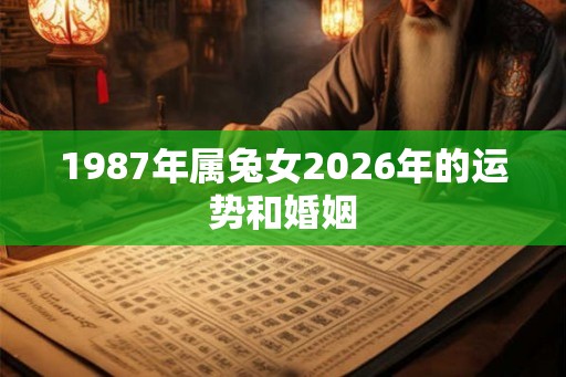 1987年属兔女2026年的运势和婚姻