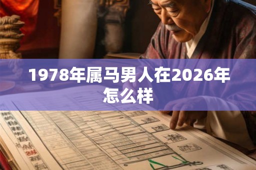 1978年属马男人在2026年怎么样 1978年属马男人在2026年怎么样