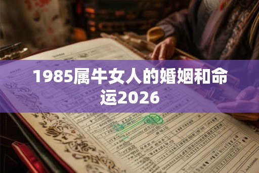 1985属牛女人的婚姻和命运2026