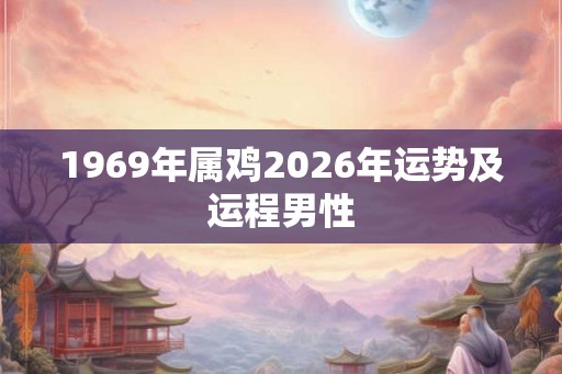 1969年属鸡2026年运势及运程男性