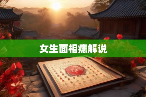 女生面相痣解说