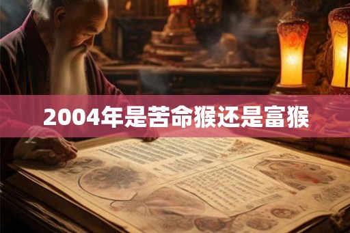 2004年是苦命猴还是富猴