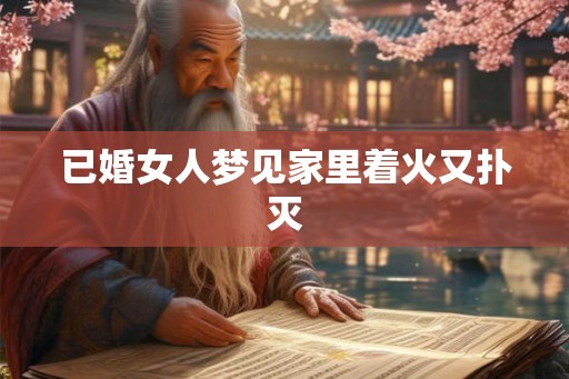已婚女人梦见家里着火又扑灭