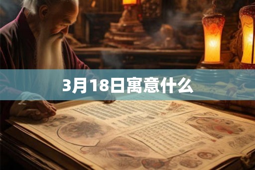 3月18日寓意什么