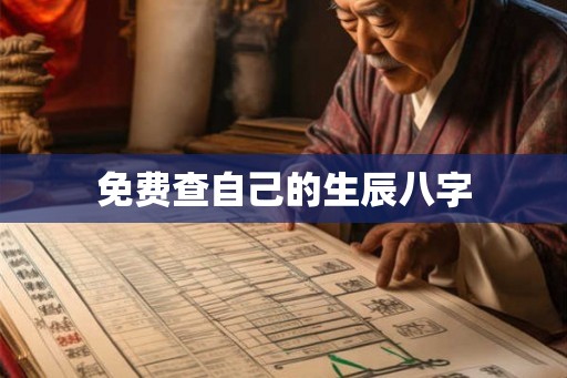 免费查自己的生辰八字
