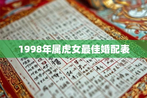 1998年属虎女最佳婚配表