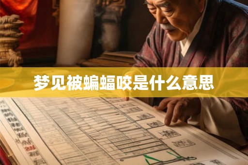 梦见被蝙蝠咬是什么意思