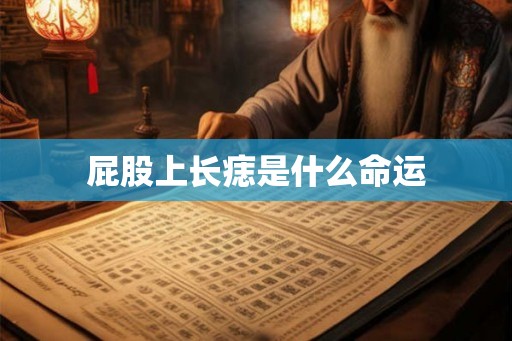 屁股上长痣是什么命运