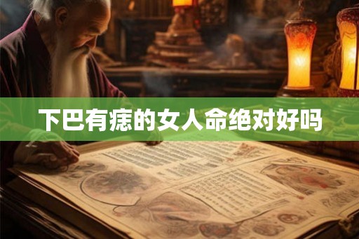 下巴有痣的女人命绝对好吗