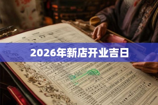 2026年新店开业吉日
