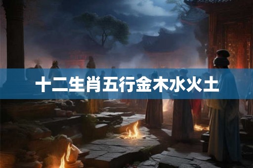 十二生肖五行金木水火土