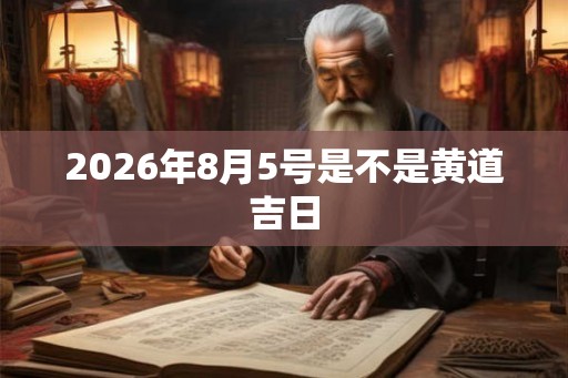 2026年8月5号是不是黄道吉日