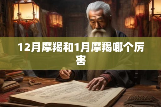 12月摩羯和1月摩羯哪个厉害
