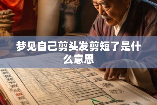 梦见自己剪头发剪短了是什么意思