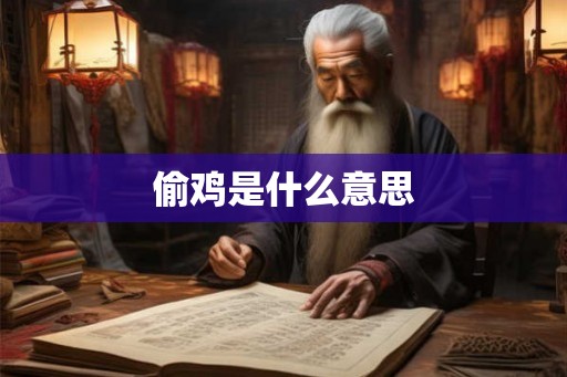 偷鸡是什么意思 偷鸡是什么意思